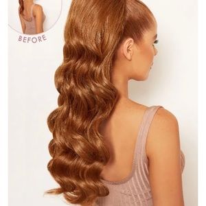 NWT Lullabellz Hair 22” glam ponytail extensions strawberry blonde.